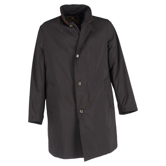 Loro Piana Other - Loro Piana Cashmere Lined Suede Trimmed Coat in Black Polyester